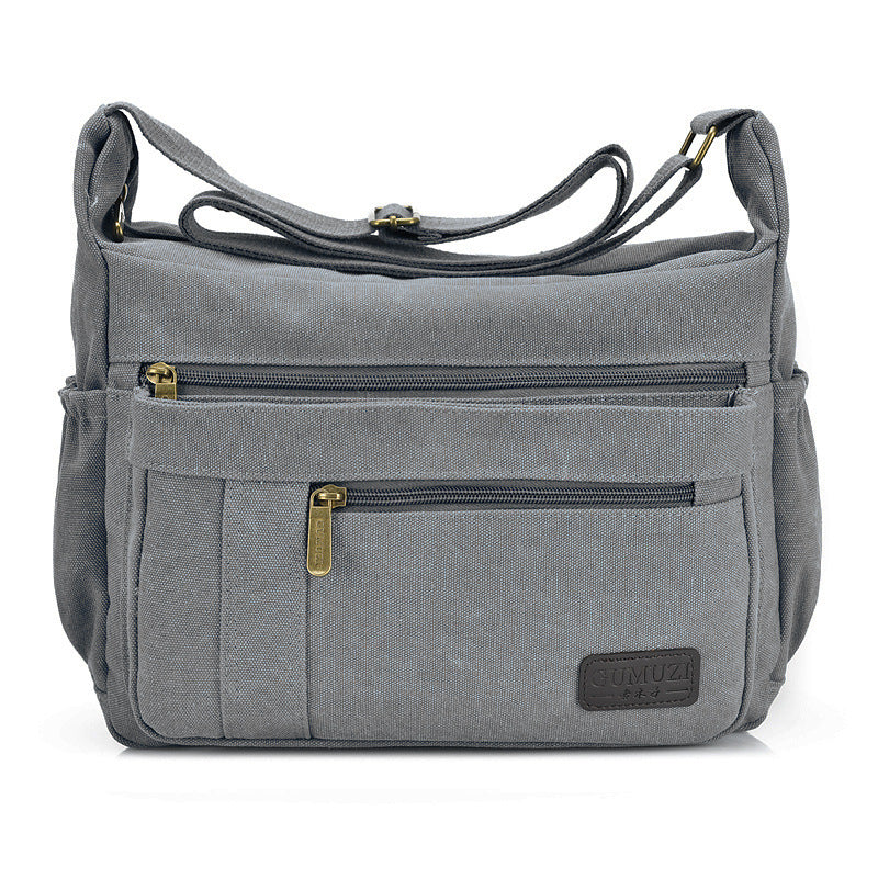 Men's Canvas Four Matching Retro Trendy Men's Messenger Bags