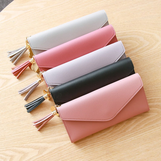 Women's Heart-shaped Pendant Simple Fashion Fresh Lychee Ladies Wallets