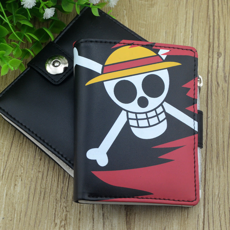 One Piece High Quality Cartoon Animation Ladies Wallets