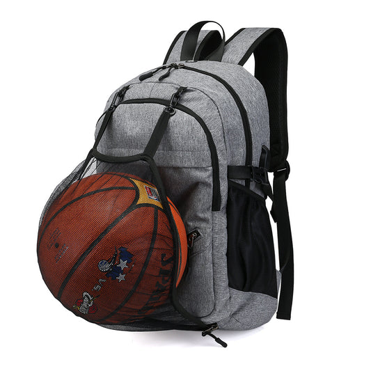 Sacs à dos de basket-ball en tissu Oxford rechargeables et imperméables pour hommes