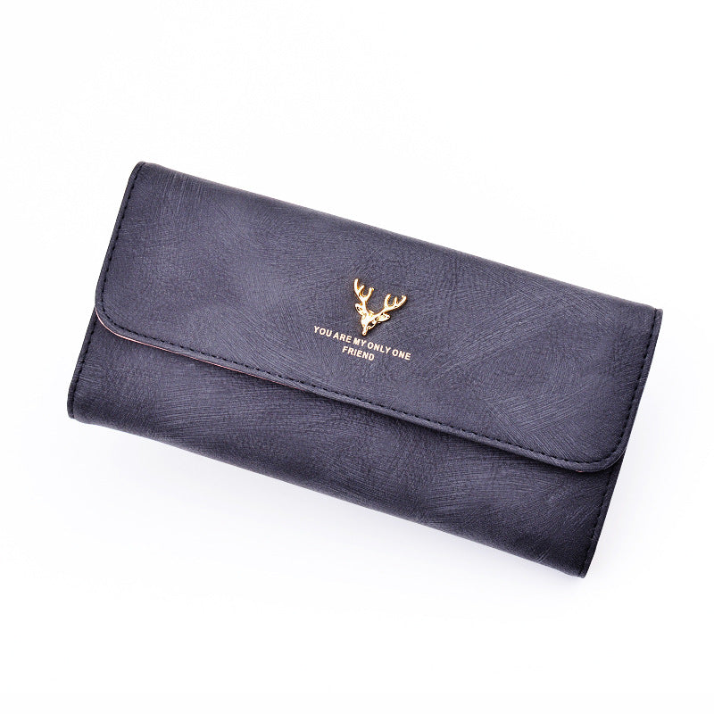 Women's Cover Soft Leather Fashion Retro Large Ladies Wallets