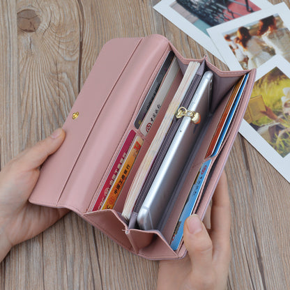 Women's Cover Soft Leather Fashion Retro Large Ladies Wallets