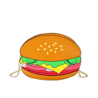 Rice Flower Hamburger Personality Creative Cute Shoulder Bags