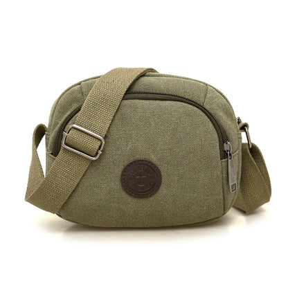 Men's Mini Simple Canvas Mobile Change Practical Men's Messenger Bags