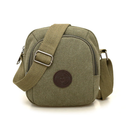 Men's Mini Simple Canvas Mobile Change Practical Men's Messenger Bags