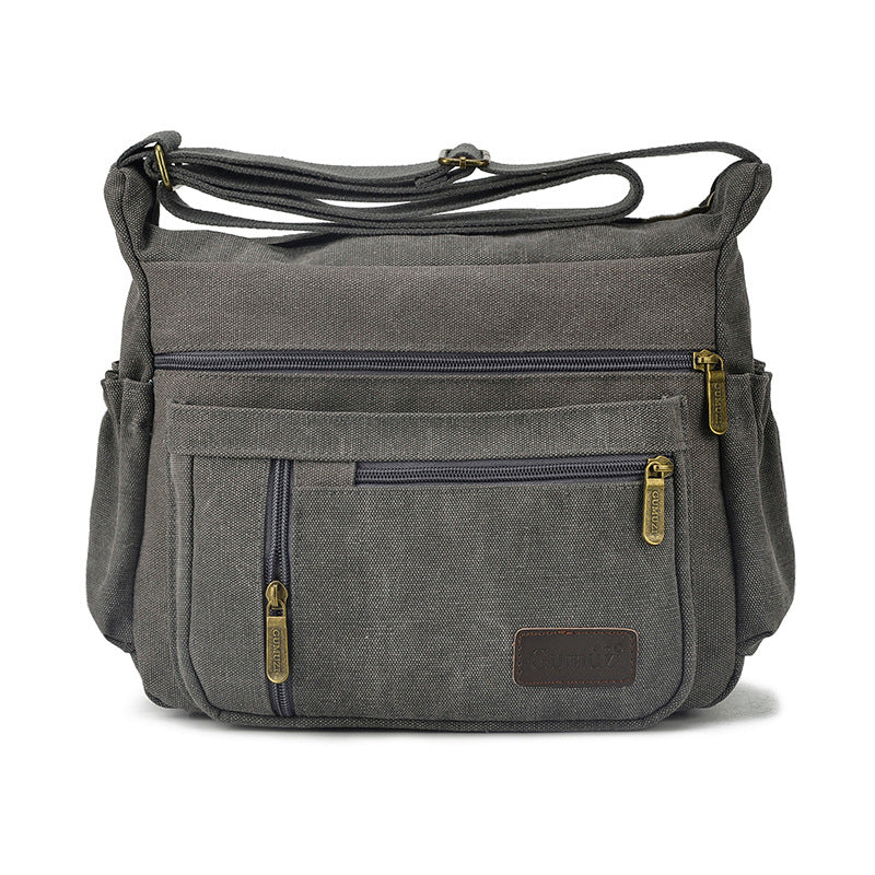 Men's Canvas Four Matching Retro Trendy Men's Messenger Bags