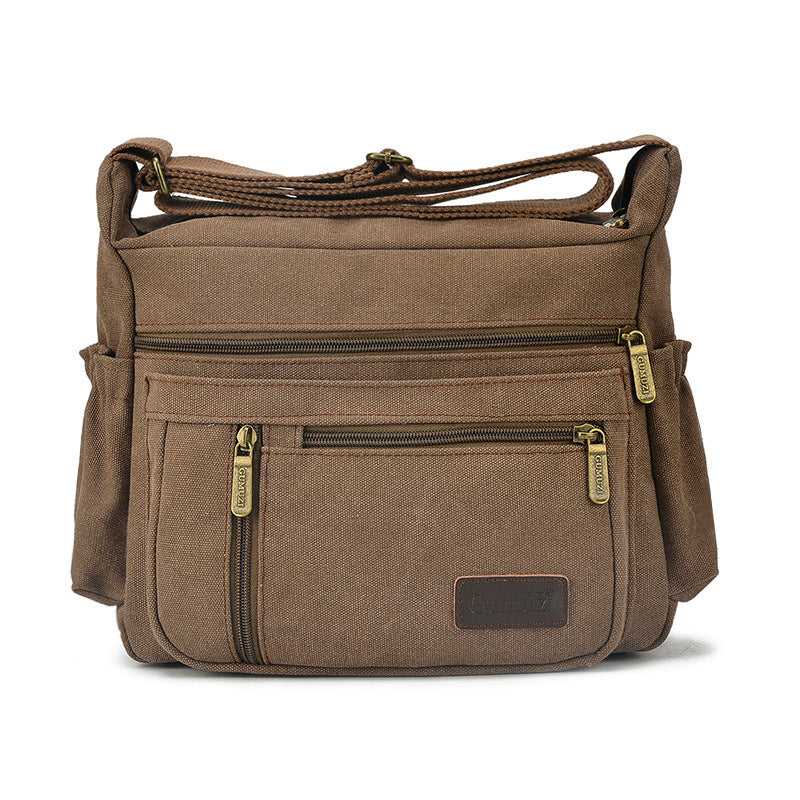 Men's Canvas Four Matching Retro Trendy Men's Messenger Bags