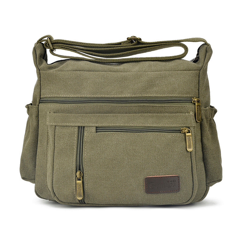 Men's Canvas Four Matching Retro Trendy Men's Messenger Bags