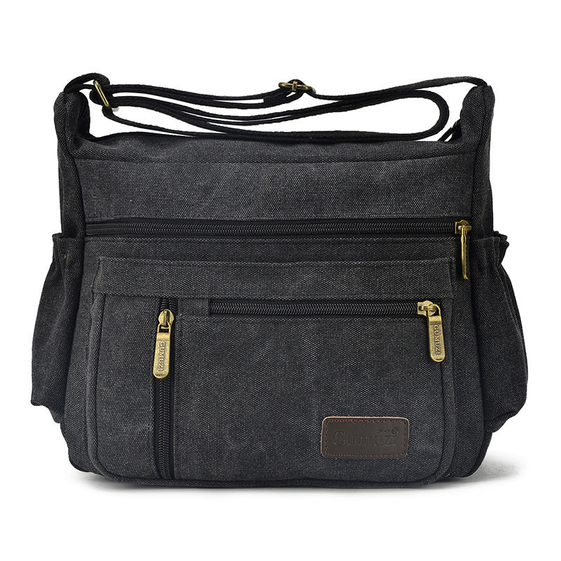 Men's Canvas Four Matching Retro Trendy Men's Messenger Bags