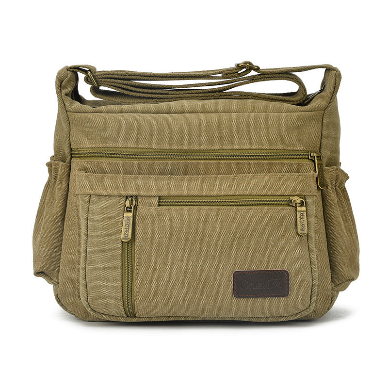 Men's Canvas Four Matching Retro Trendy Men's Messenger Bags