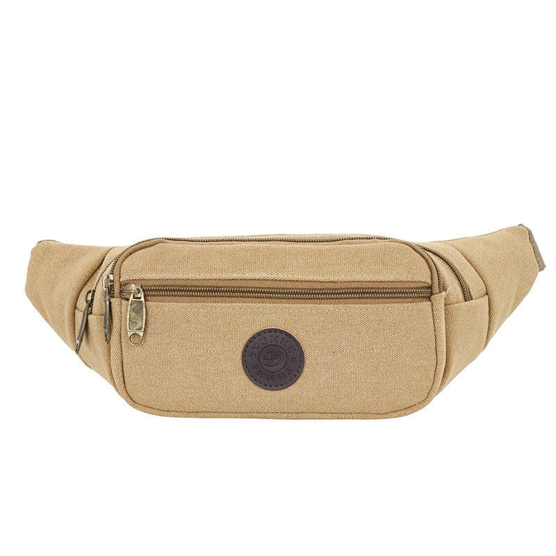 Men's Popular Canvas Korean Style Riding Men's Waist Packs