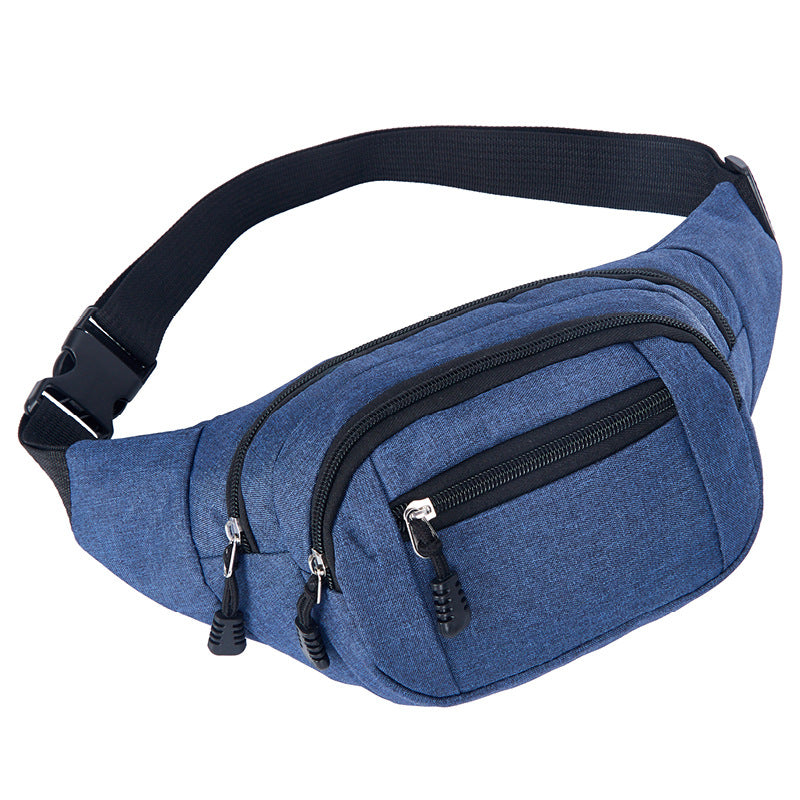 Women's & Men's & Canvas Fashion Waterproof Leisure Large Men's Waist Packs