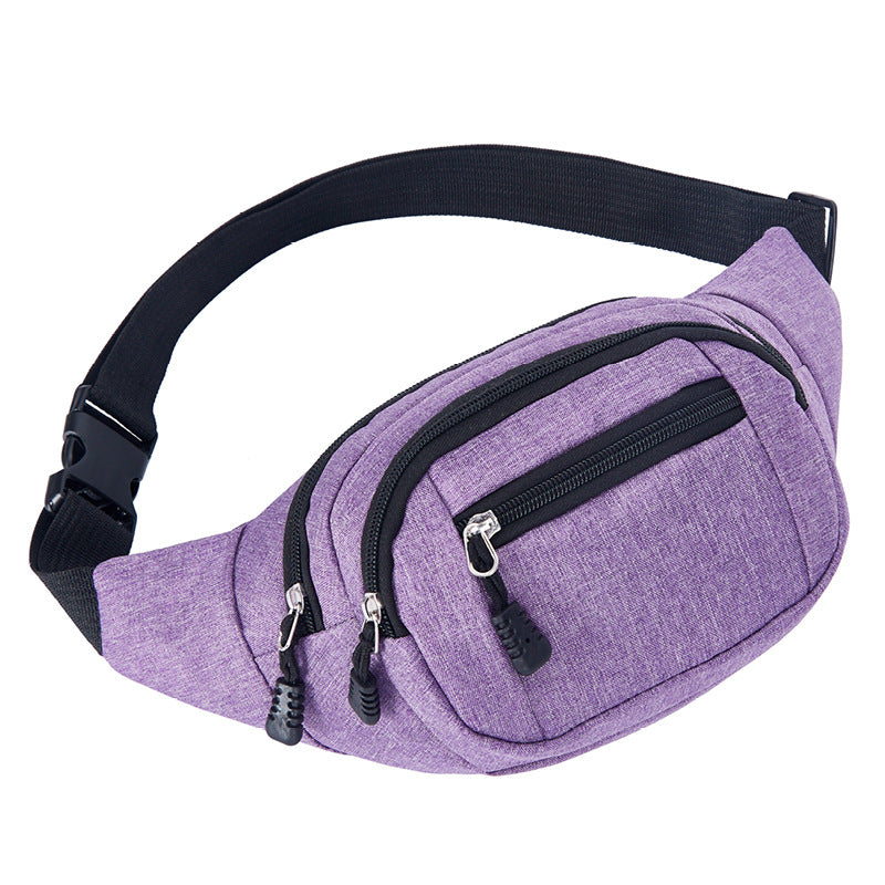 Women's & Men's & Canvas Fashion Waterproof Leisure Large Men's Waist Packs