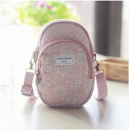 Korean Style Idyllic Mesh Mobile Female Phone Bags