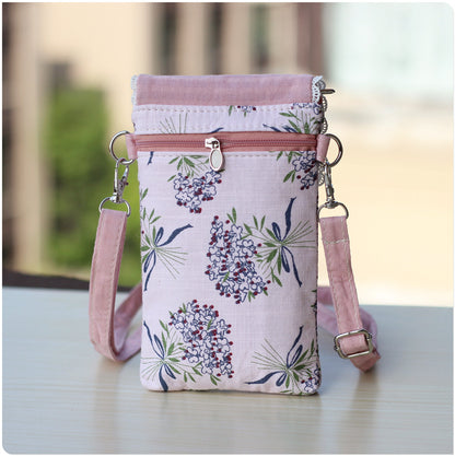 Bouquet Cotton Cloth Mobile Rural Long-term Phone Bags