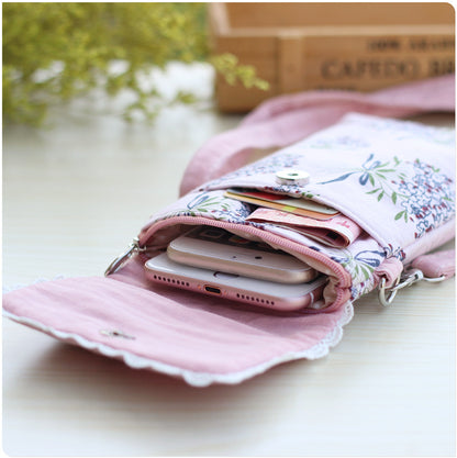 Bouquet Cotton Cloth Mobile Rural Long-term Phone Bags