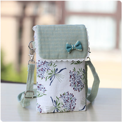 Bouquet Cotton Cloth Mobile Rural Long-term Phone Bags