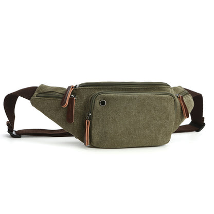 Women's & Men's & Available Fashion Solid Color Horizontal Men's Waist Packs