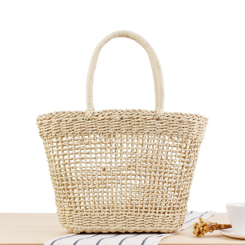 Panier à légumes tissé portable pour les fêtes Sacs à main tendance