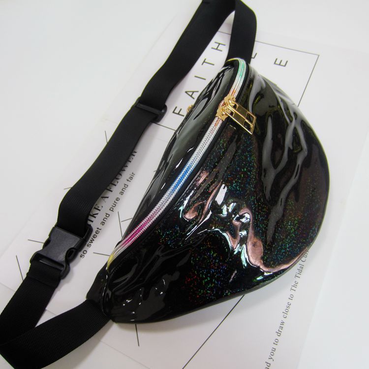 Women's Laser Magic Color Trend Reflective Transparent Waist Packs