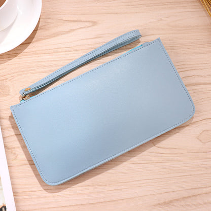 Color Soft Surface Long Fashion Large Capacity Ladies Wallets