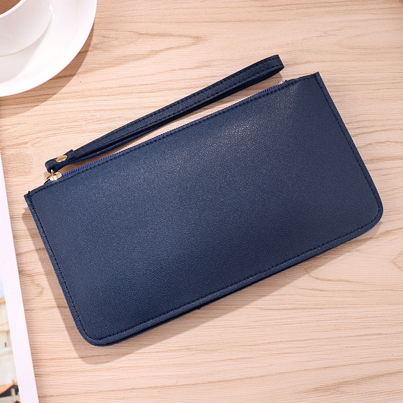 Color Soft Surface Long Fashion Large Capacity Ladies Wallets