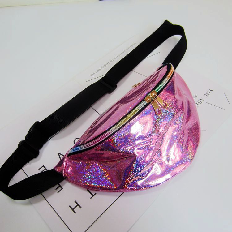 Women's Laser Magic Color Trend Reflective Transparent Waist Packs