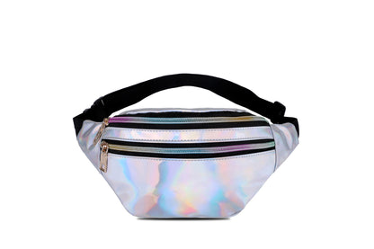 Women's Slouchy Trendy Popular Laser Color Men's Waist Packs