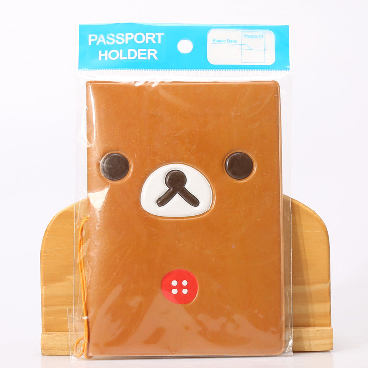 Paquet de couverture de passeport Easy Bear avec clip pour billet et carte d'identité