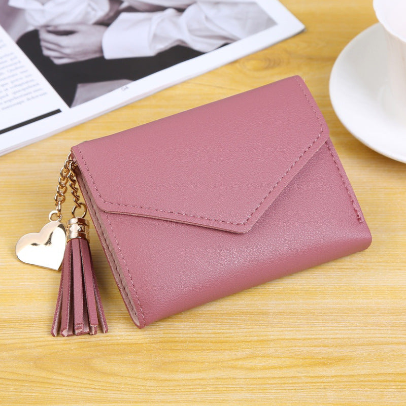 Women's Cute Tassel Pendant Tide Top P Ladies Wallets