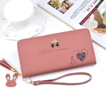 Women's Clutch Long Zip Tassel Fashion Large Capacity Ladies Wallets