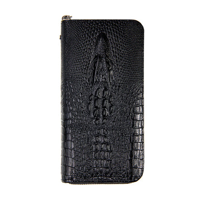 Men's Clutch Business Fashion Crocodile Pattern Large Men's Wallets