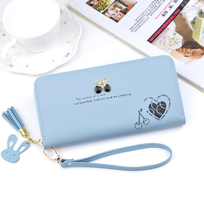 Women's Clutch Long Zip Tassel Fashion Large Capacity Ladies Wallets