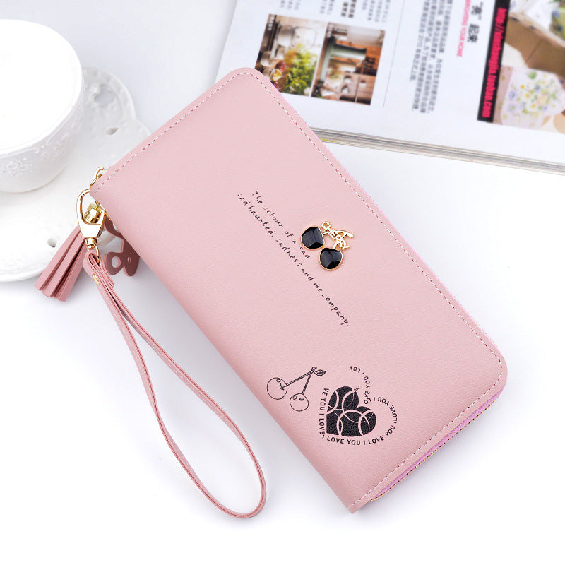 Women's Clutch Long Zip Tassel Fashion Large Capacity Ladies Wallets