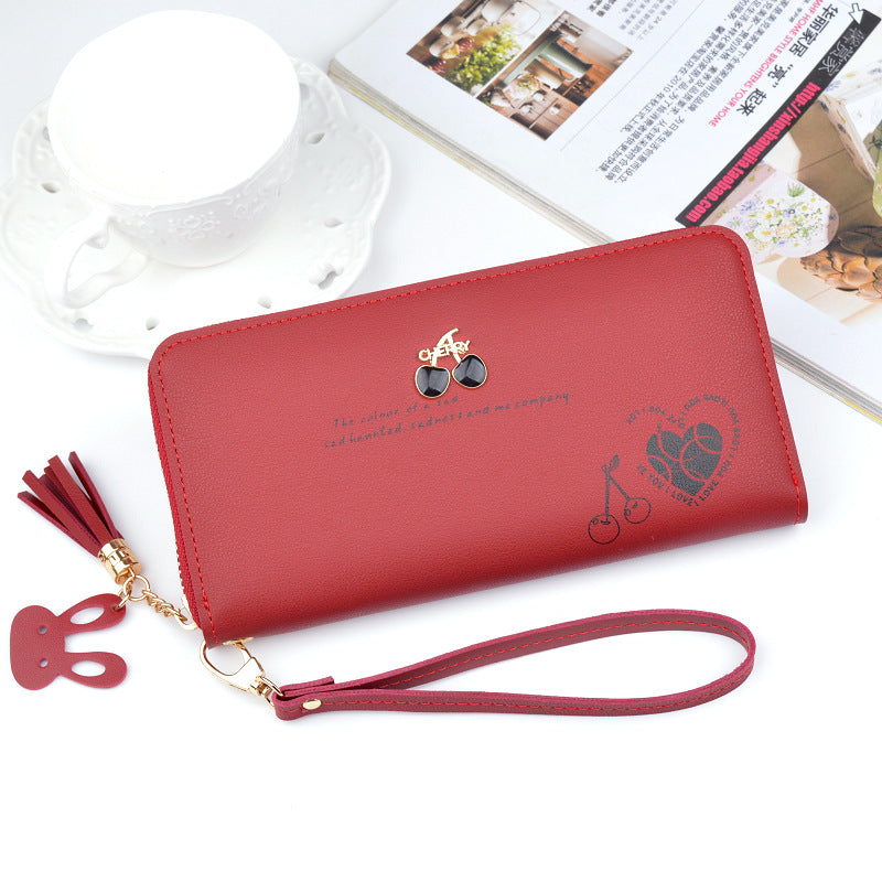 Women's Clutch Long Zip Tassel Fashion Large Capacity Ladies Wallets