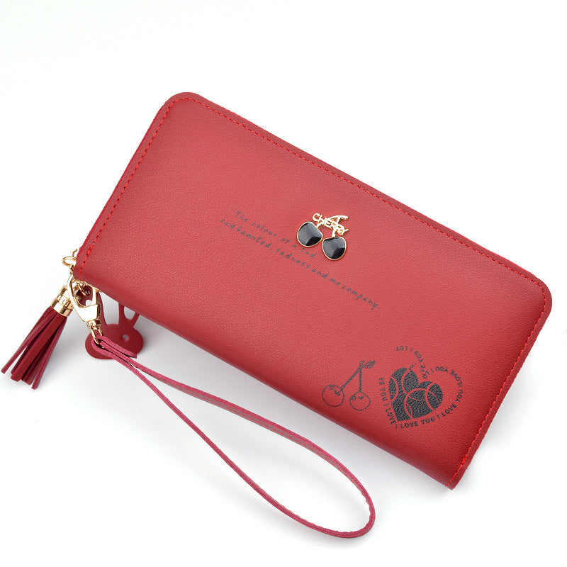 Women's Clutch Long Zip Tassel Fashion Large Capacity Ladies Wallets