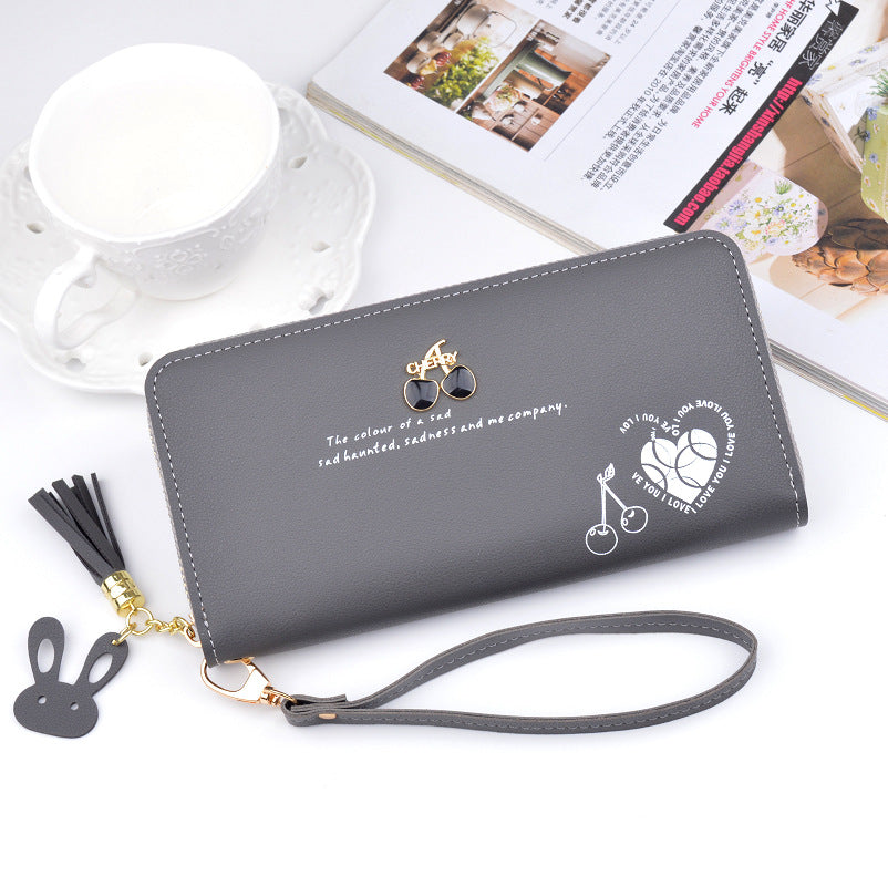 Women's Clutch Long Zip Tassel Fashion Large Capacity Ladies Wallets