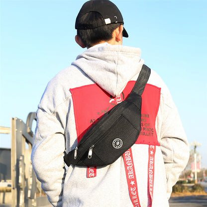 Women's & Men's & Korean Style One Waterproof Oxford Men's Waist Packs