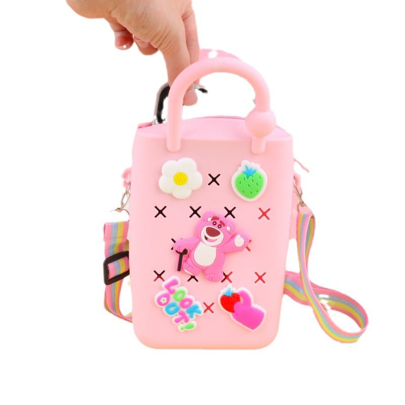 Silicone Hole Zipper Storage Mobile Beach Crossbody Bags