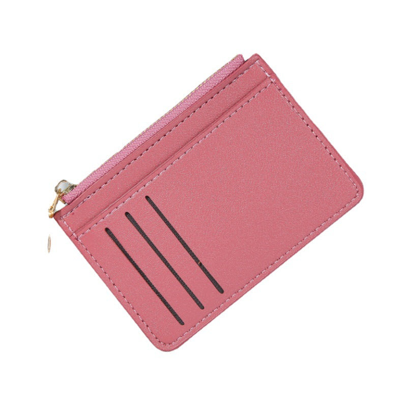 Women's Leather Zipper Design Female Multiple Slots Ladies Wallets