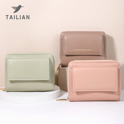 Women's Solid Color Simple Multiple Slots Korean Ladies Wallets