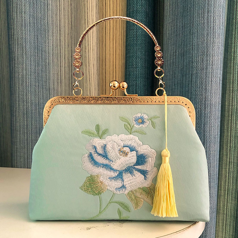 Antique Embroidery Fresh With Cheongsam Vintage Crossbody Bags