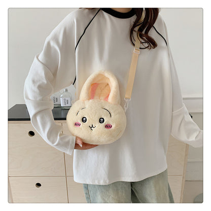 Innovative Unique Cartoon Cute Plush Portable Crossbody Bags