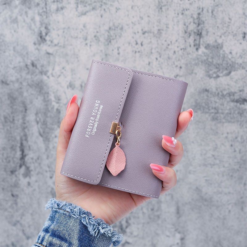 Women's Short Korean For Female Three-fold Ladies Wallets