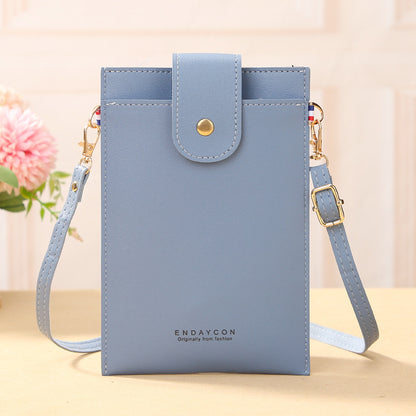 Women's Solid Color Fashion Simple Small Vertical Phone Bags