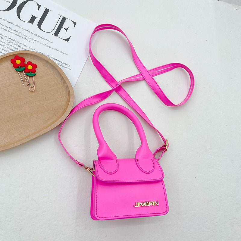 Children's Style Summer Minimalist Candy Color Trendy Children's Shoulder Bags