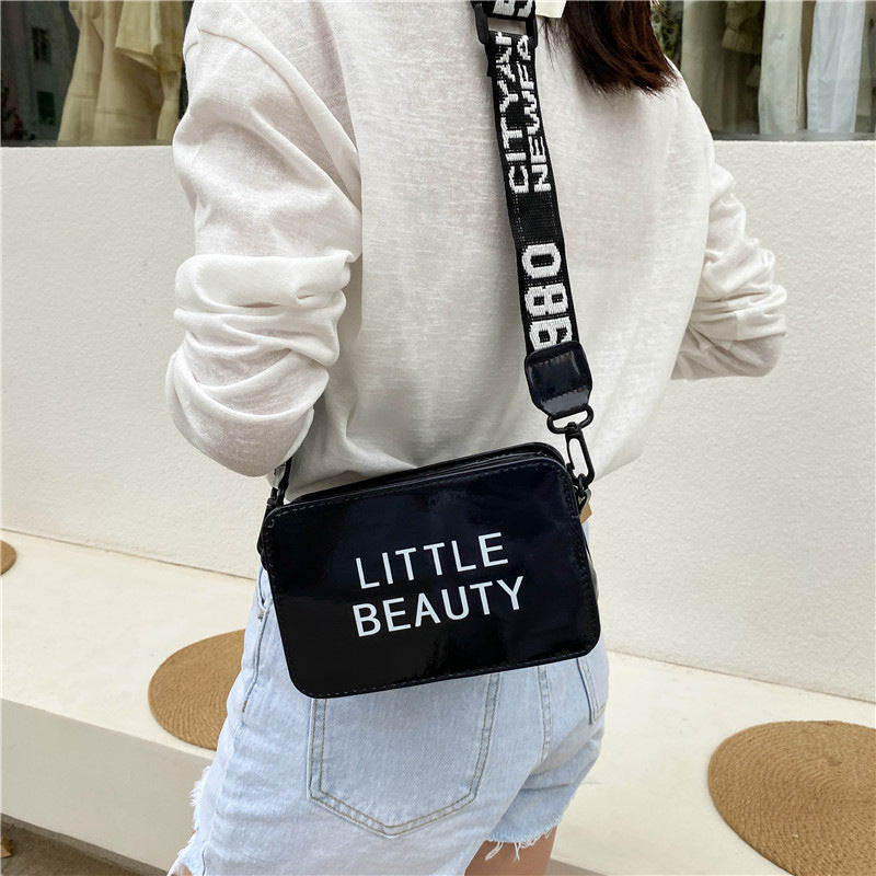 Women's Korean Printed Letter Fashion Laser Small Shoulder Bags