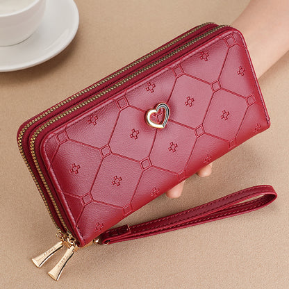 Charming Long Double Layer Zipper Fashion Handbags