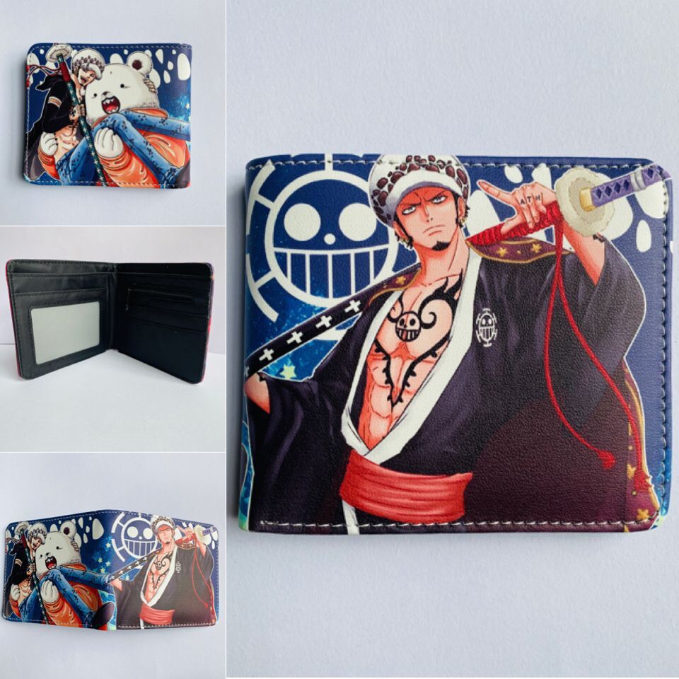 Anime One Piece Short Unisex Leather Ladies Wallets