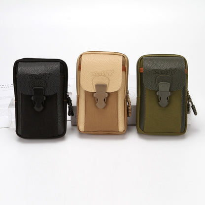 Men's Construction Site Mobile Zipper Vertical Batch Phone Bags